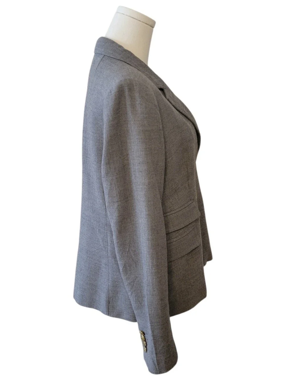 J. Crew Gray Schoolboy Wool Blazer Jacket Size 12